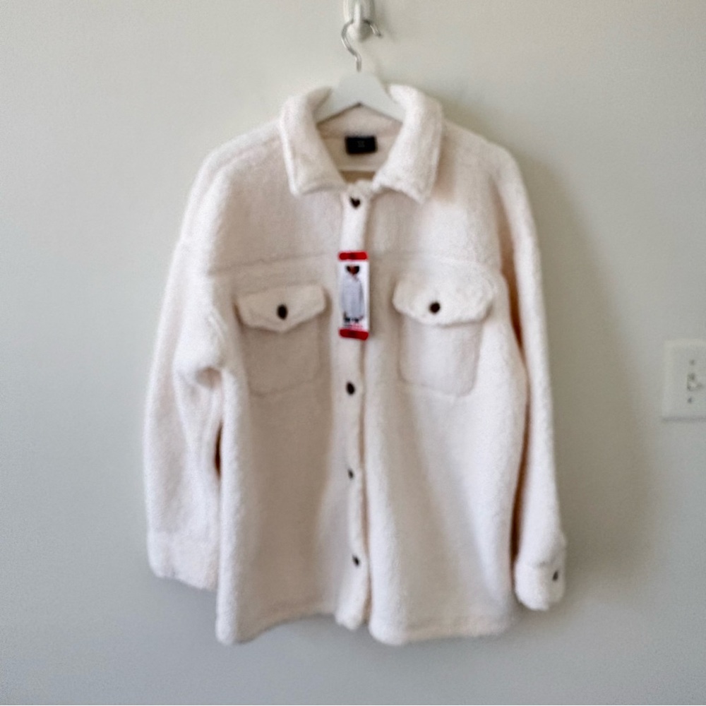 32 Degrees Women’s Cream Sherpa Jacket